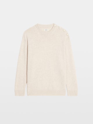 Maglione Swyna - - Maglia oversize con ricamo sul fondo _x000D_