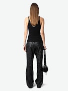 Nora Cashmere Tank Top - Ribbed knit tank top.