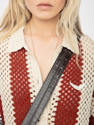 Ciara Shirt - Short-sleeved crochet shirt.