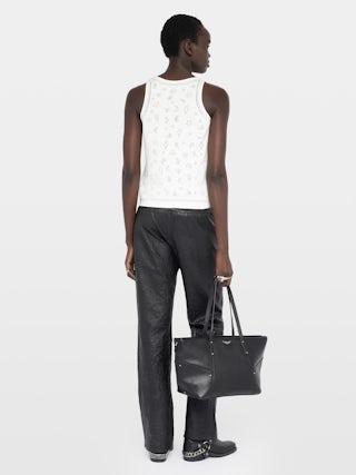 Débardeur Jossy - Débardeur pointelle esprit bandana.