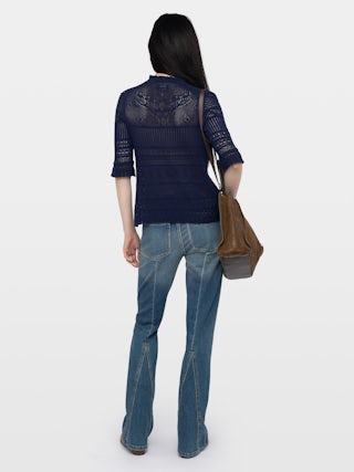 Top Mem - Top en coton pointelle.