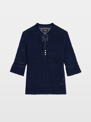 Top Mem - Top en coton pointelle.