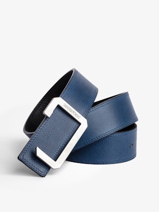 Ceinture La Reversible 40mm - Ceinture réversible en cuir.