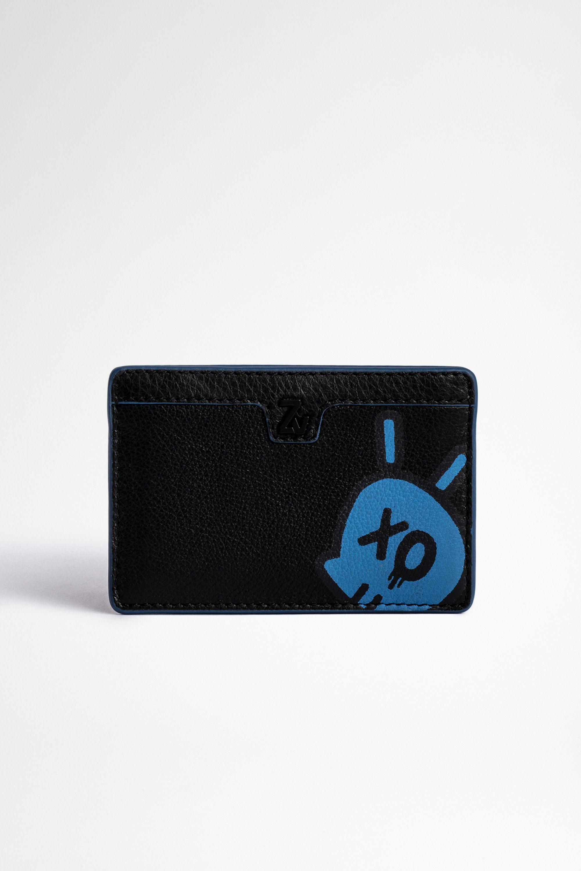 ZV Initiale Nyro レザー財布 Men's grained leather card holder in black