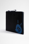 Kleine Tasche ZV Initiale John - Herrentasche aus schwarzem Leder