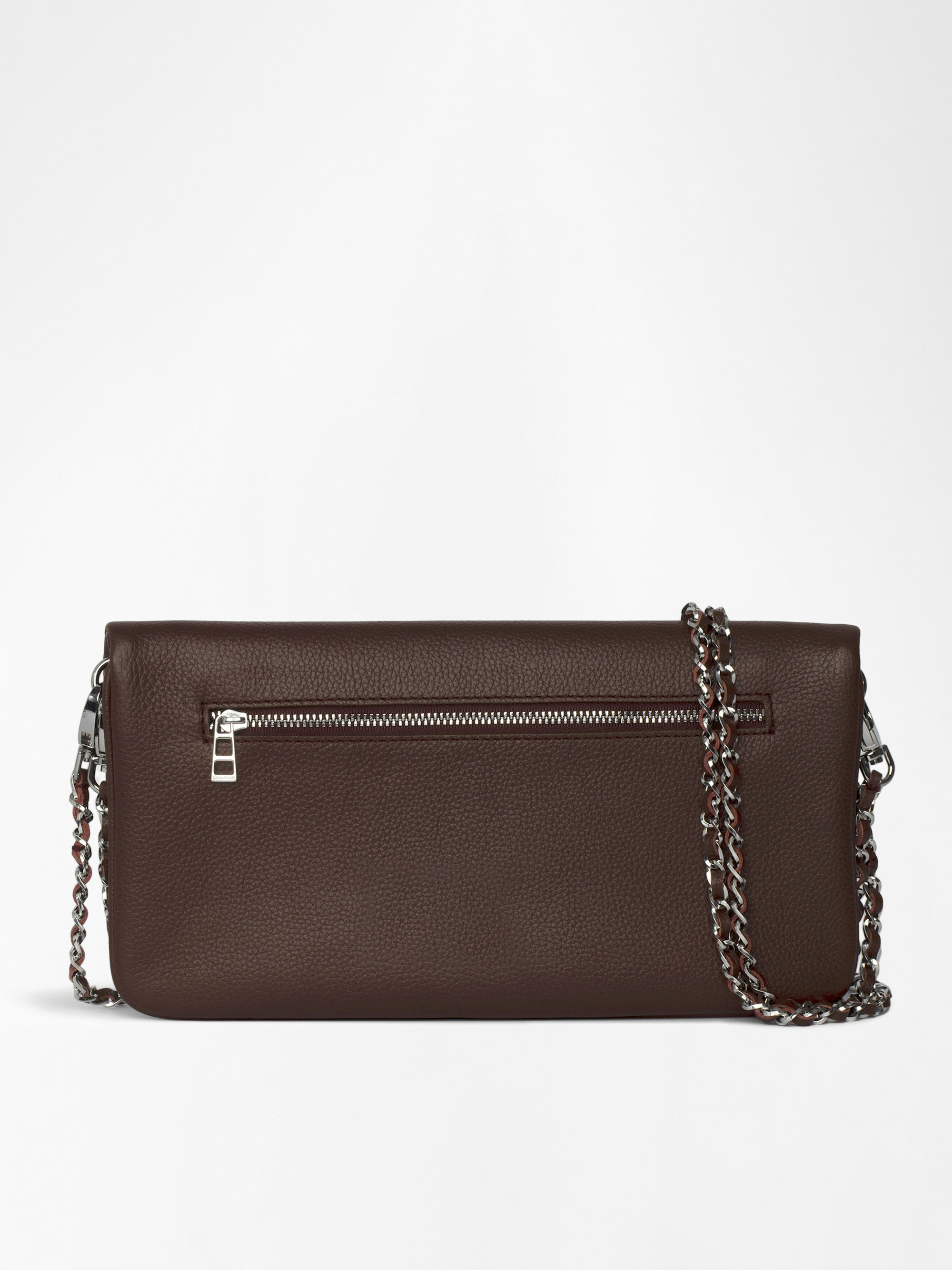 Rock Pouch in Purple Leather with Chains | Zadig&Voltaire