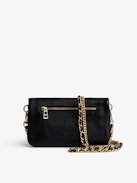 Pochette Rock Nano - Pochette iconica Rock Nano in pelle granulata nera.