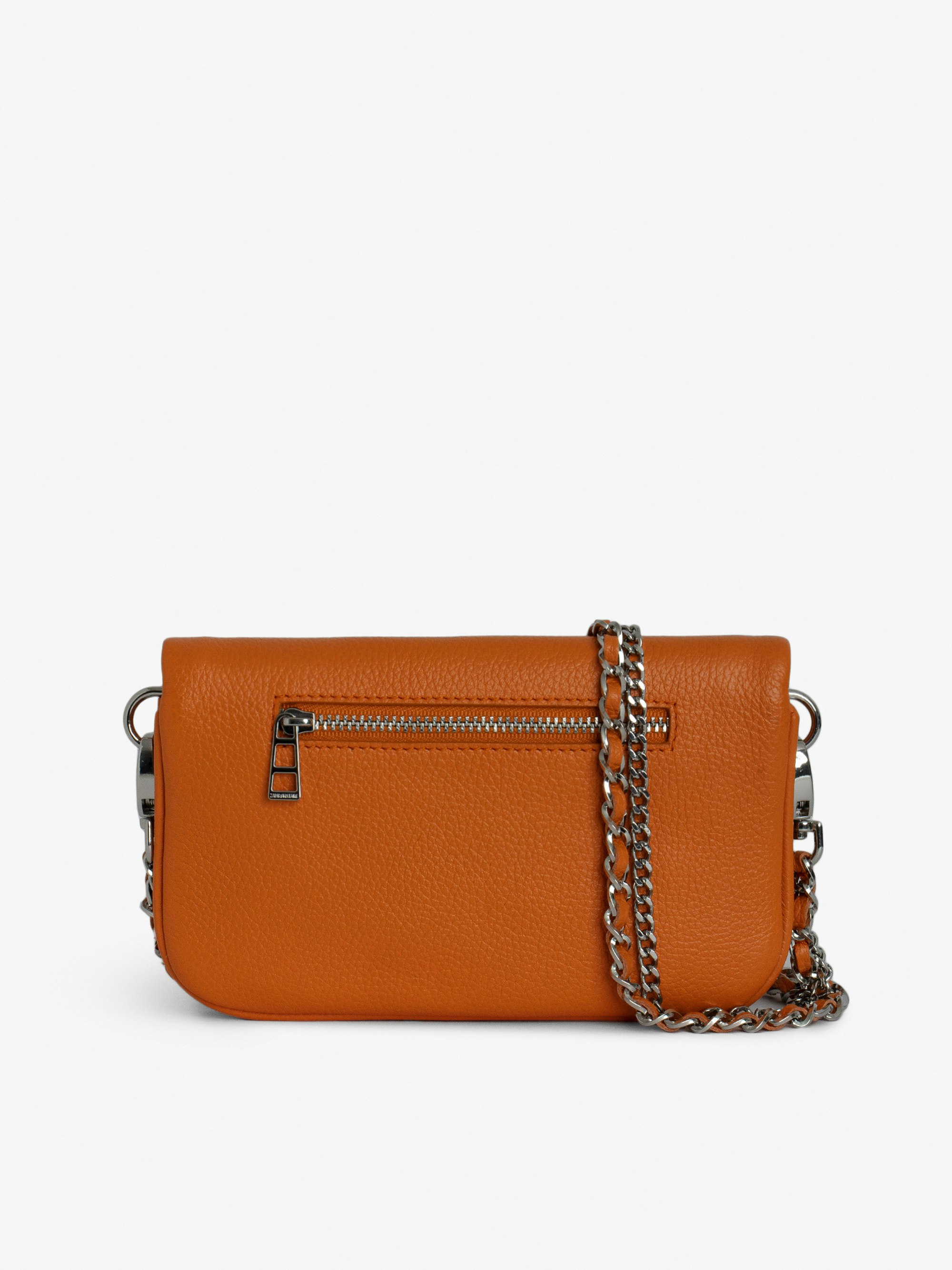 送料無料 通販  Rock Zadig&Voltaire | Leather Orange Pouch Nano バッグ