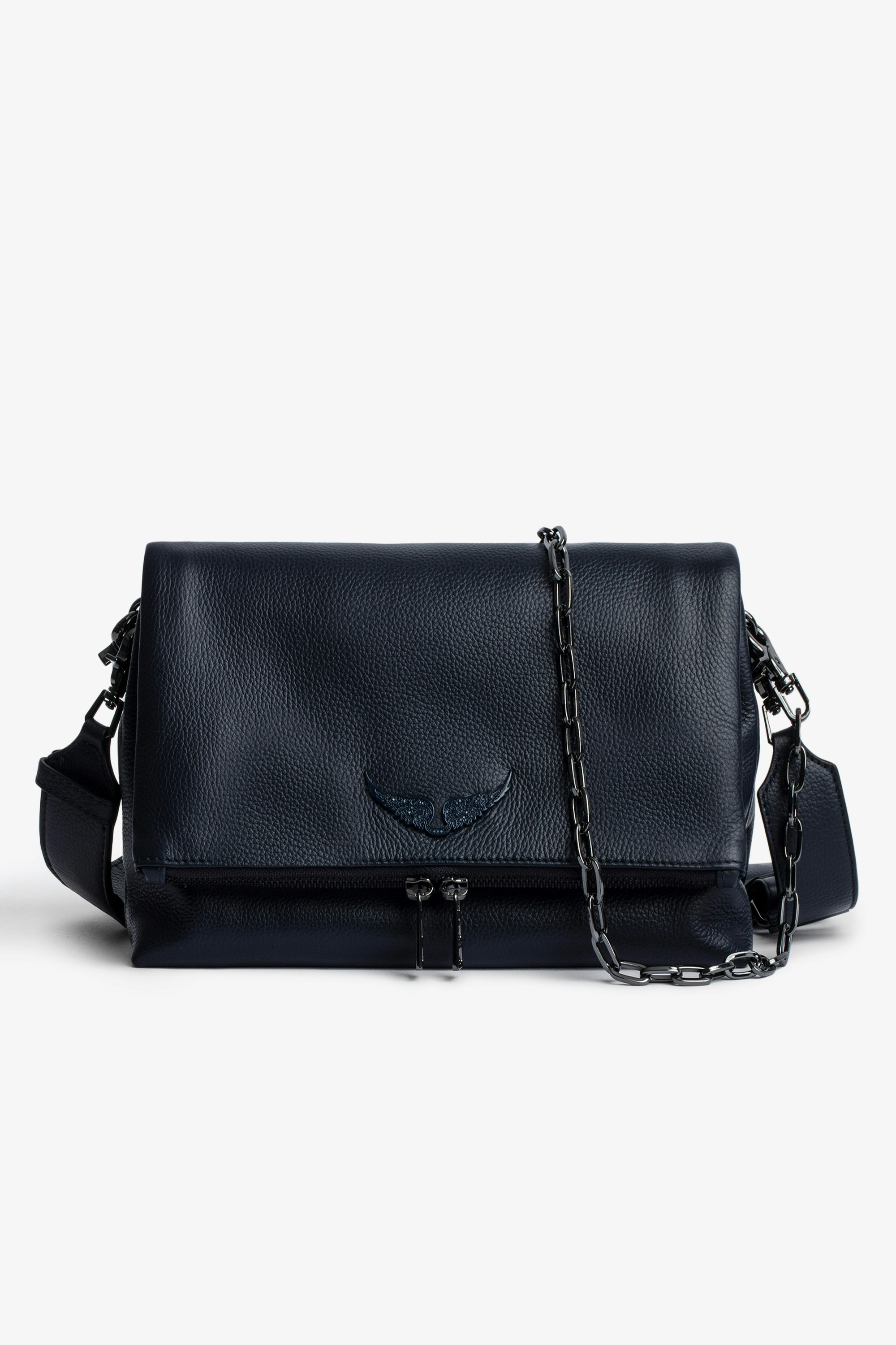 Rocky Bag Women’s Rocky bag in navy blue leather
