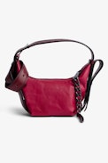 Borsa Le Cecilia XS - Borsa piccola Le Cecilia in pelle rosa fucsia donna