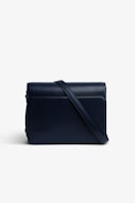 Sac ZV Initiale Le City - Sac ZV Initiale Le City en cuir lisse bleu marine femme