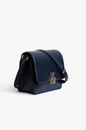Sac ZV Initiale Le City - Sac ZV Initiale Le City en cuir lisse bleu marine femme