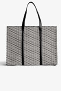 ZV Initiale Le Tote Monogram Bag - Women’s tote bag in black leather and jacquard