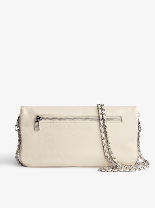 Rock Swing Your Wings Clutch - Women's Rock swing clutch in white leather.
