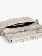 Rock Nano XL Mat Scale Bag - Women’s quilted leather clutch bag with chain