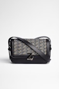 Le Mini ZV Initiale Bag - Women's bag in leather and ZV street jacquard with shoulder strap