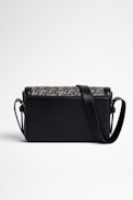 Le Mini ZV Initiale Bag - Women's bag in leather and ZV street jacquard with shoulder strap