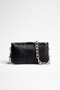 Sac Kate Wallet Bijou - Sac en cuir noir orné de bijoux Femme