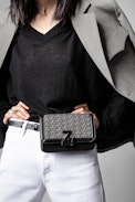 ZV Initiale Le Belt Bag - Women's leather and ZV jacquard belt bag