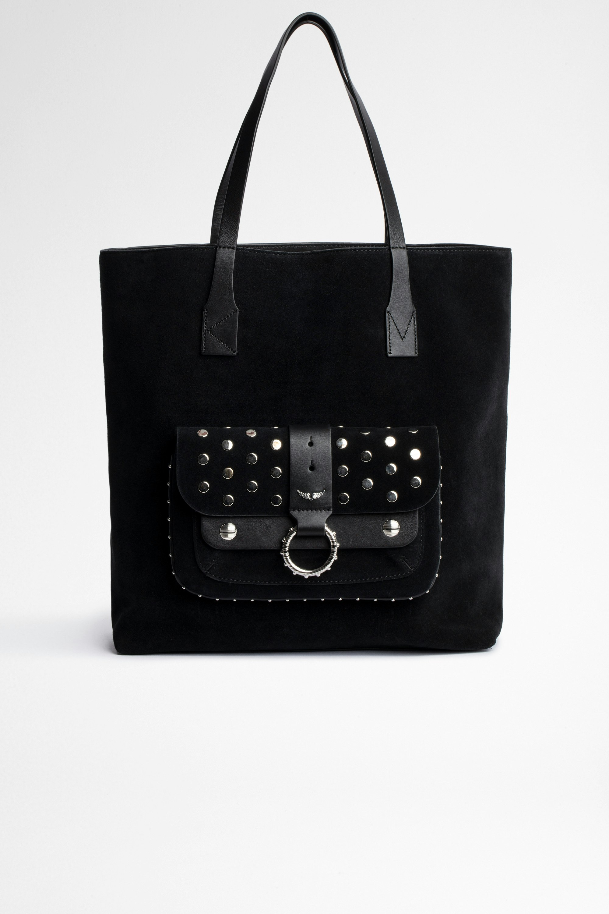 Sac Kate Shopper Sac shopping en cuir noir. En achetant ce produit, vous soutenez un production de cuir responsable à travers le Leather Working Group