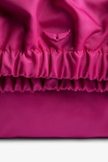 Borsa Rockyssime - Pochette in nylon rosa con catena in metallo donna