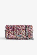 Rock Clutch - Women's multicoloured knit cotton clutch bag