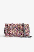 Rock Clutch - Women's multicoloured knit cotton clutch bag