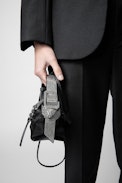 Le Cecilia Mini Bag  - Women’s Le Cecilia bag in black vegetable-tanned leather with Swarovski® crystal-embellished shoulder strap.
