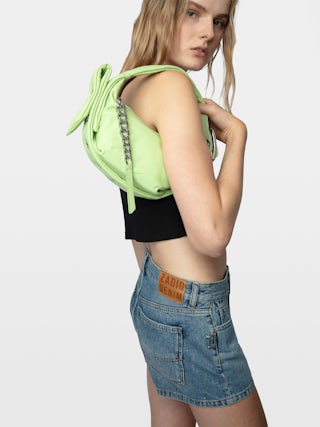 Le Cecilia XS Obsession Bag - Smooth leather bag with metallic C buckle.