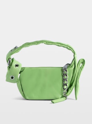 Le Cecilia XS Obsession Bag - Smooth leather bag with metallic C buckle.