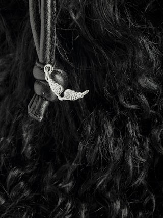 Rock To Go Frenzy Shearling Bag - Small bucket bag in leather with drawstring and shoulder strap.