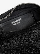 Le Cecilia XS Bag - Small black basket-style bag with leather shoulder strap and metallic C buckle.