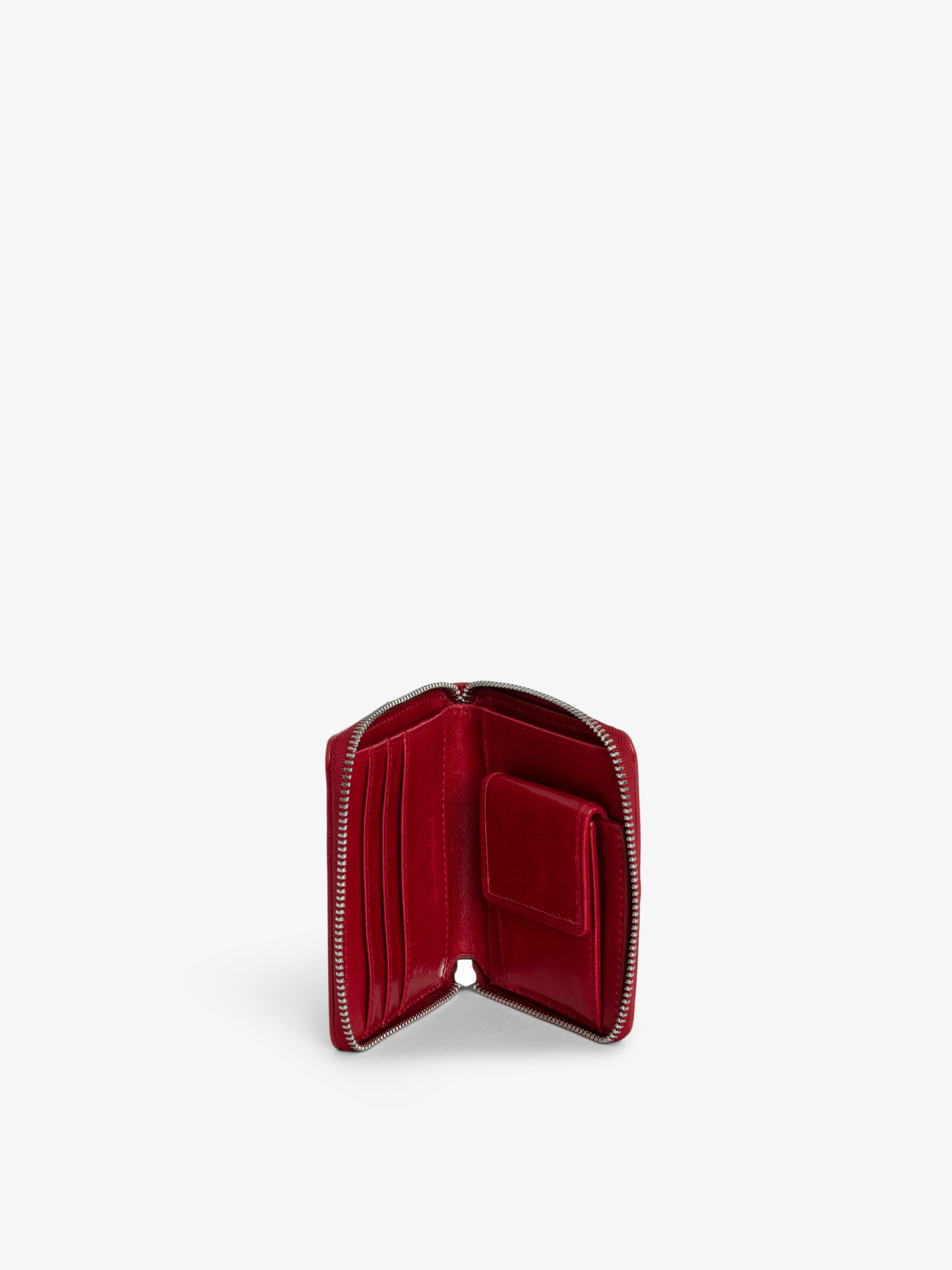 Red Vintage Patent Leather Wallet | Zadig&Voltaire