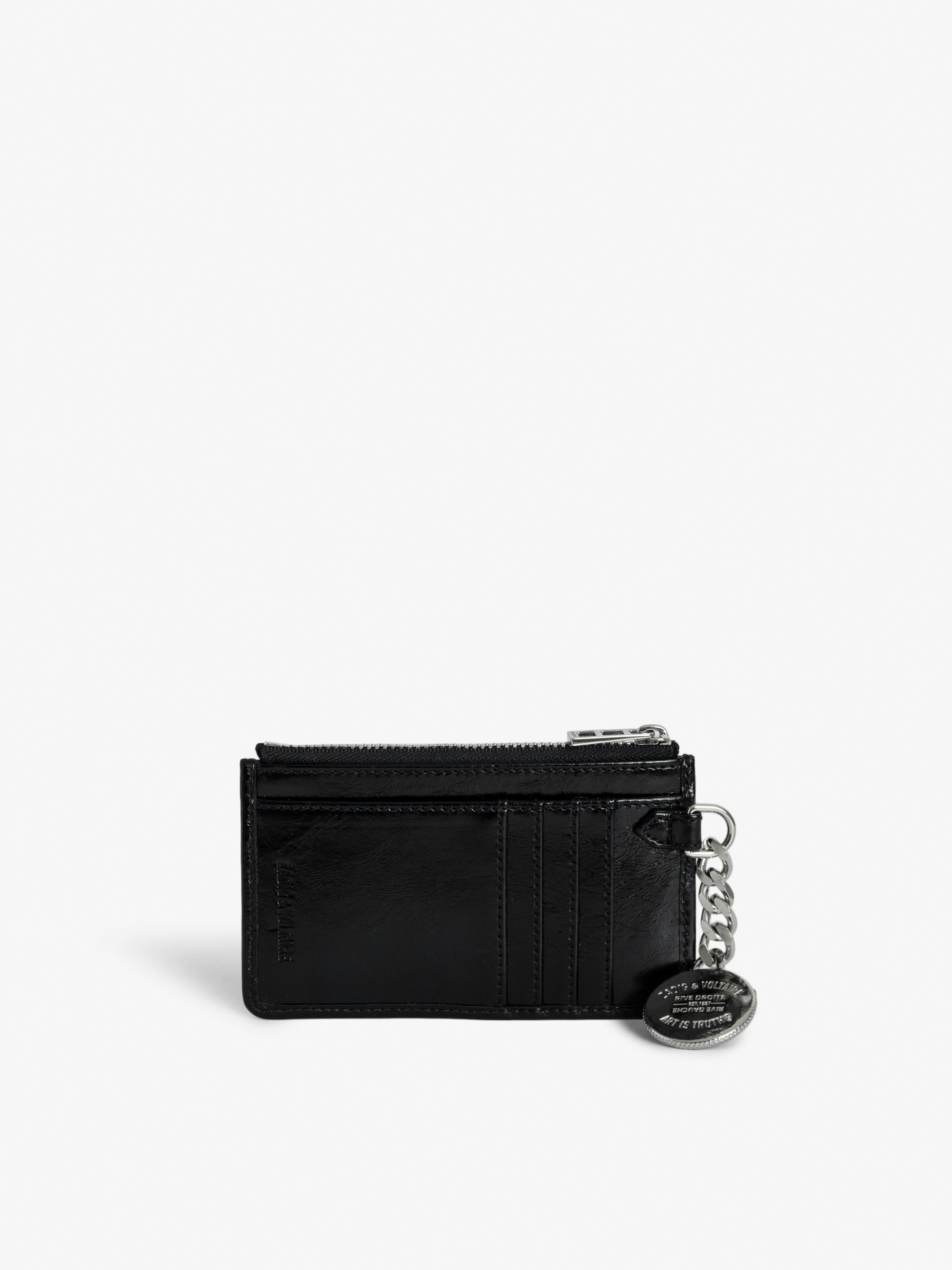 Black Patent Leather Card Holder | Zadig&Voltaire