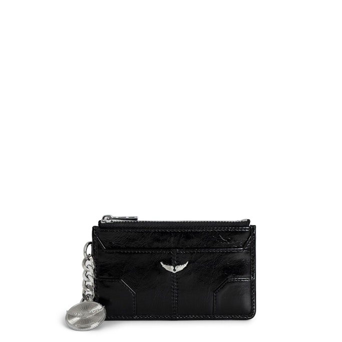 Porte-cartes Sunny Card Vintage Patent Noir - Zadig&Voltaire - Modalova