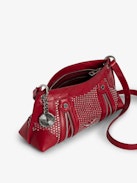 Sunny Mood Studs Bag - Vintage-effect patent leather bag with studs, medallion charm and signature wings.
