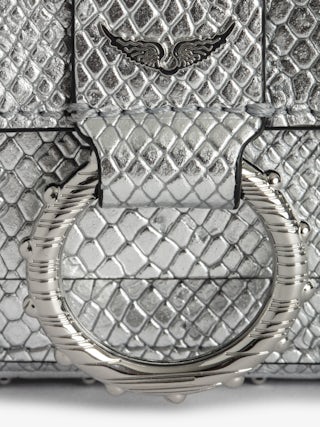 Sac Kate Wallet Wild - Designed by Kate Moss for Zadig&Voltaire. Mini sac en cuir métallisé effet python à anneau et chaîne.