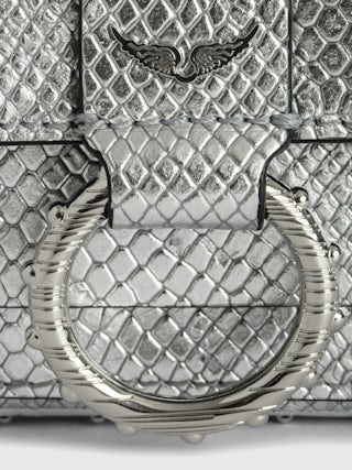 Sac Kate Wallet Wild - Designed by Kate Moss for Zadig&Voltaire. Mini sac en cuir métallisé effet python à anneau et chaîne.