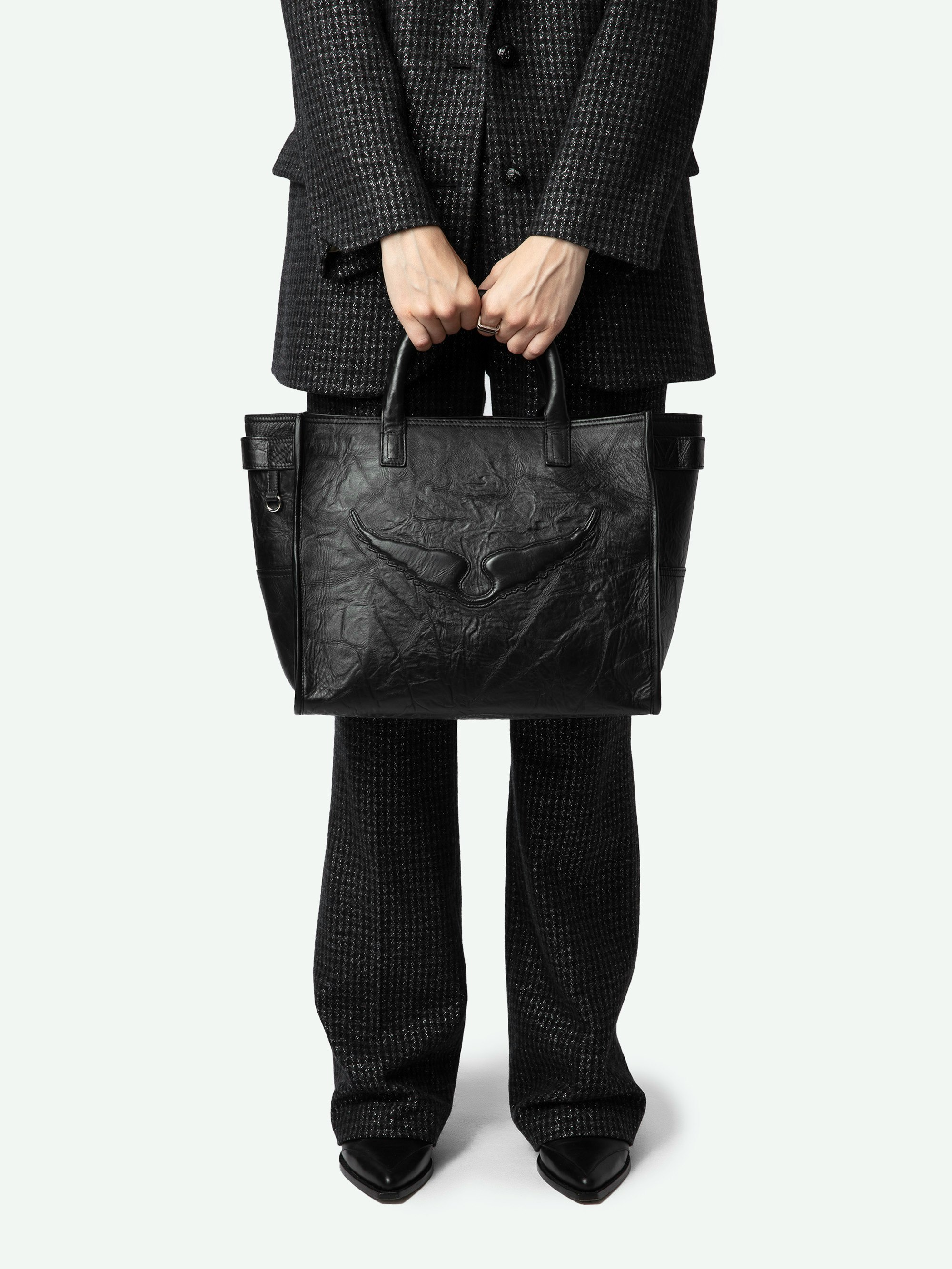 トートバッグ Angel Wings Shopper Bag - Zadig & Voltaire - Leather - Black Angel Wings Shopper Bag - Zadig & Voltaire - Leather - Black