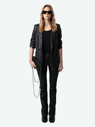 Pochette Rock Trapuntata - Pochette rock iconica in pelle trapuntata.