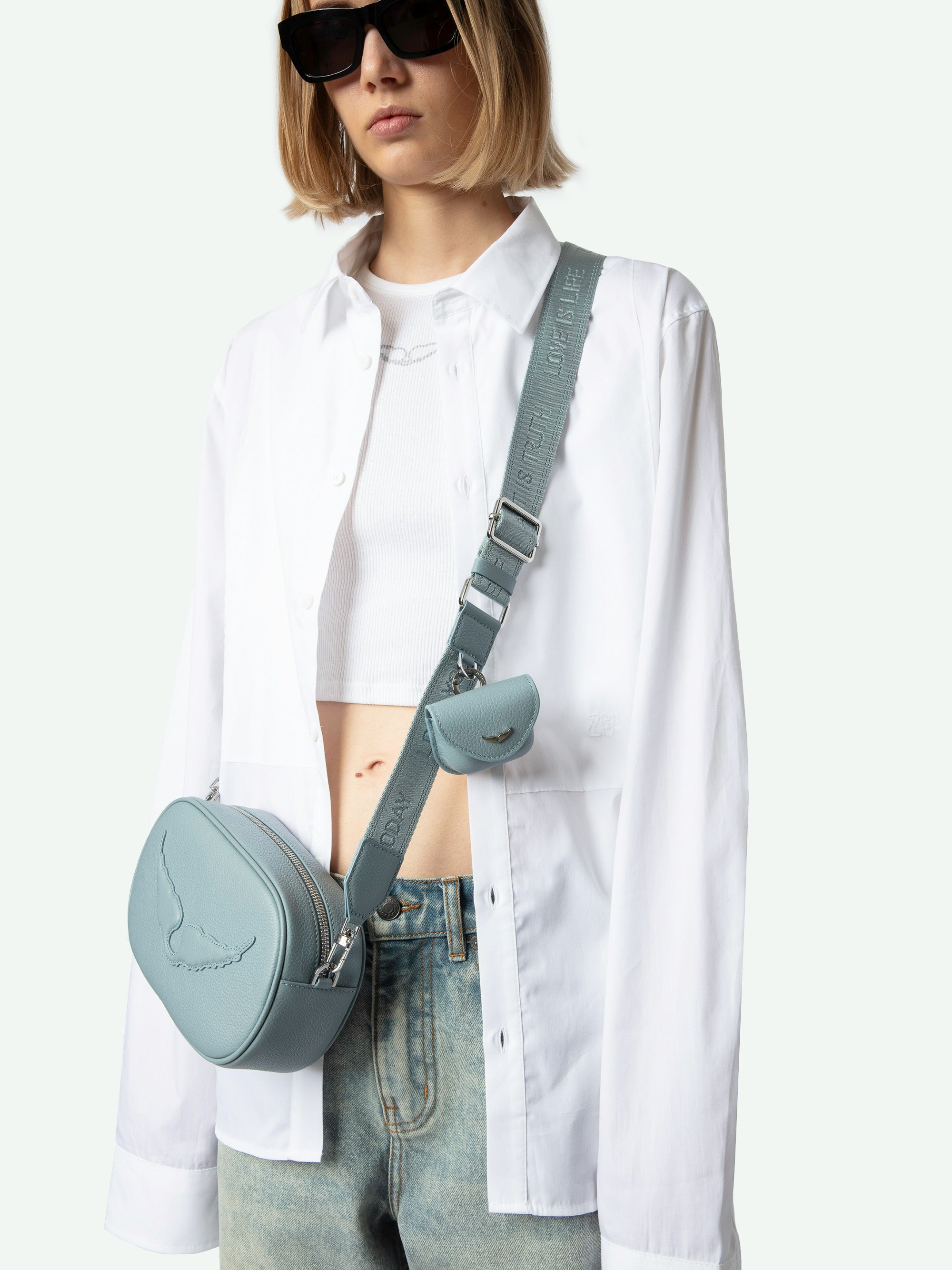 Rock With You Blue Leather Bag | Zadig&Voltaire