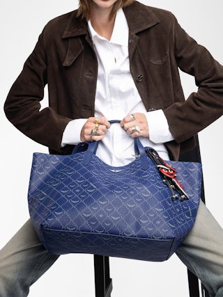 Z Shopper XL Monogram Bag - Z Shopper XL monogram bag in coated canvas with double handles and interior pocket.