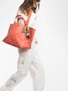 Z Shopper XL Monogram Bag - Z XL monogram shopper bag in coated canvas with double handles and interior pocket.