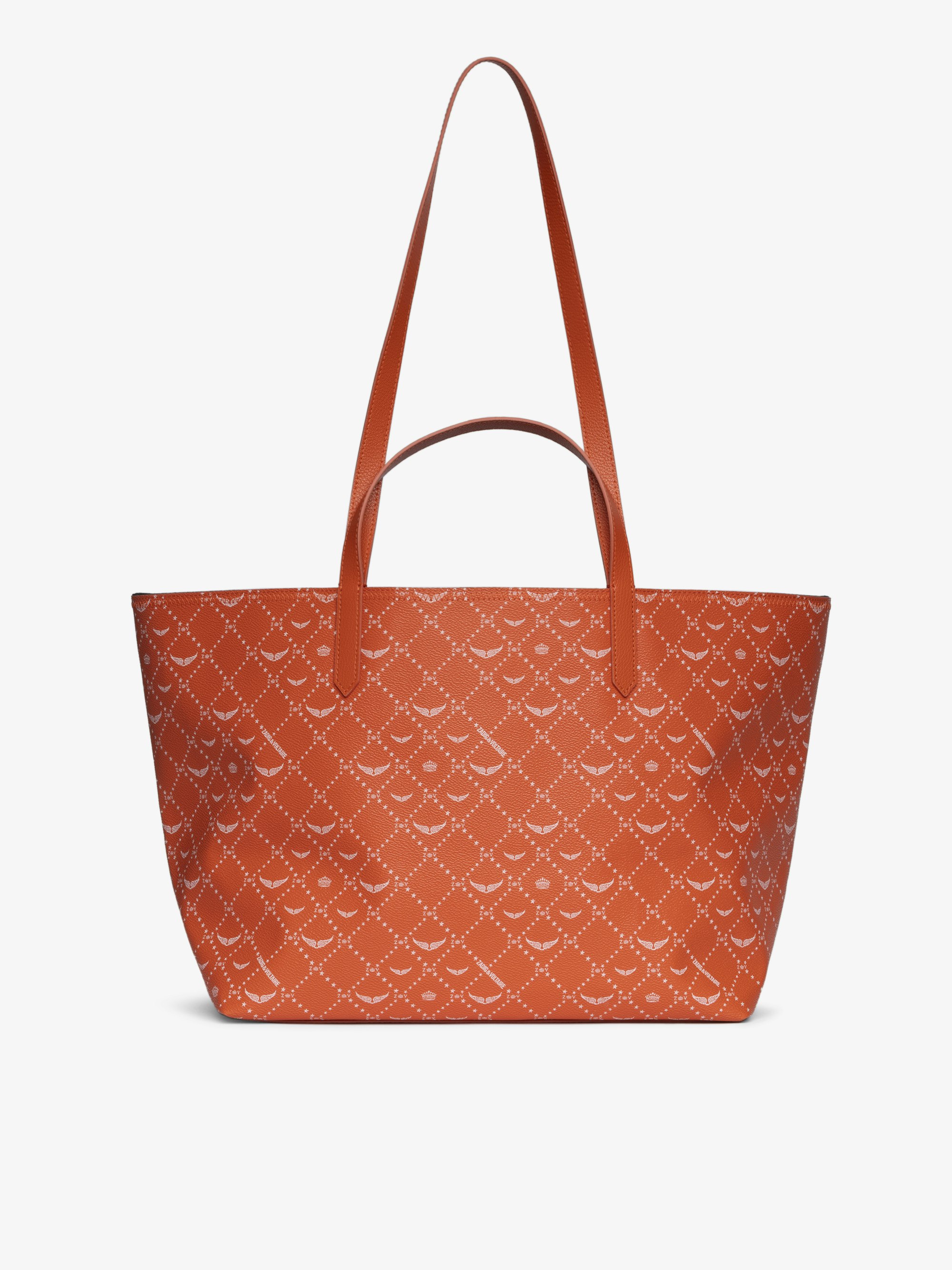 Z Shopper XL Monogram Bag Orange | Zadig&Voltaire