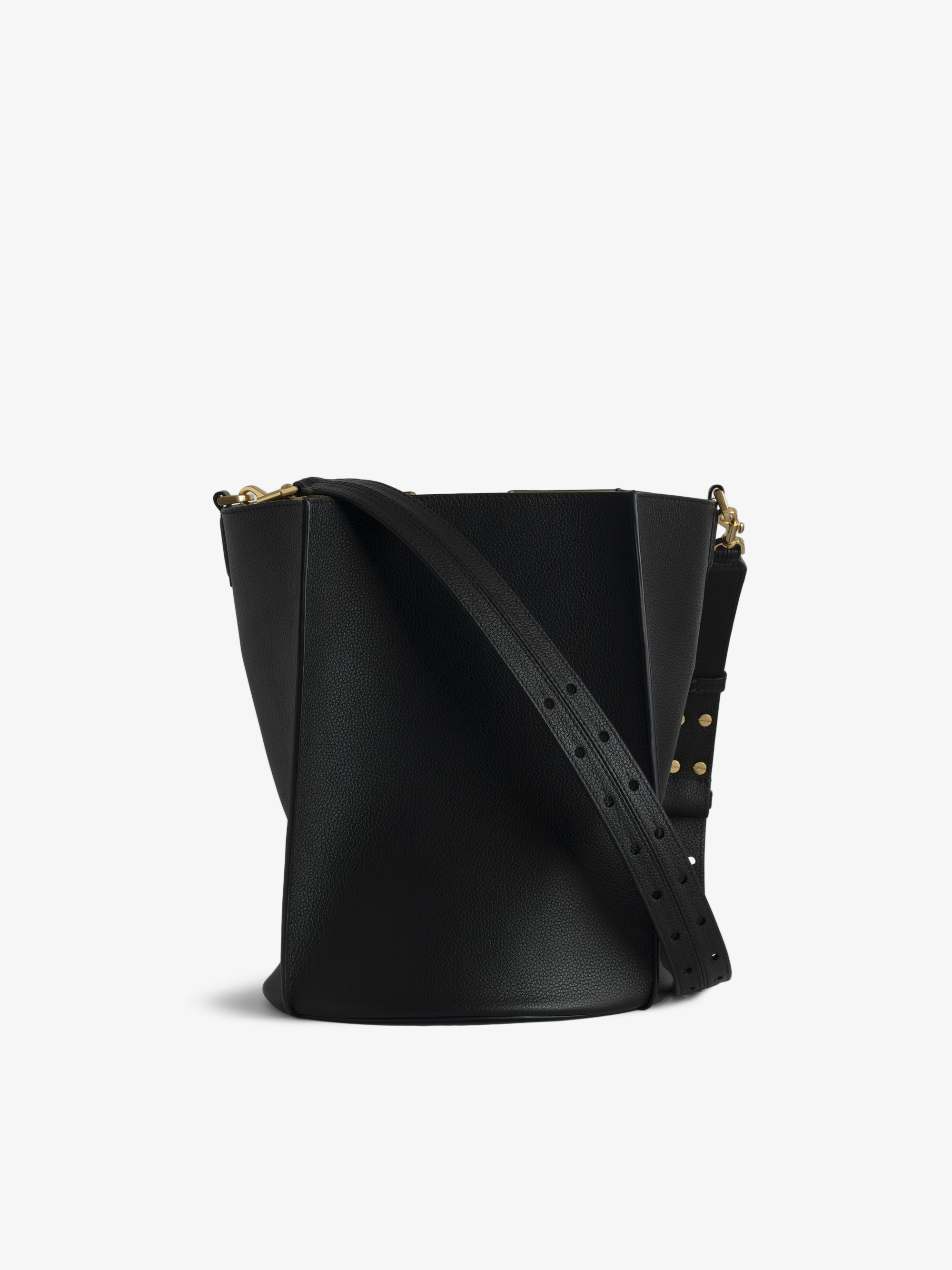 ショルダーバッグ・ポシェット Zadig & Voltaire Sunny Hobo Shoulder Bag - Leather - Black ZADIG & VOLTAIRE Sunny Hobo Bag in Noir | endource