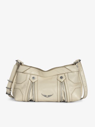 Sunny Mood Vintage Patent Bag - Small vintage-inspired patent leather bag with adjustable shoulder strap and wing signature.