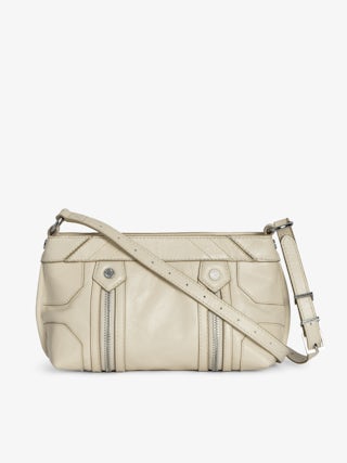 Sunny Mood Vintage Patent Bag - Small vintage-inspired patent leather bag with adjustable shoulder strap and wing signature.