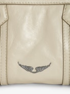 Sunny Mood Vintage Patent Bag - Small vintage-inspired patent leather bag with adjustable shoulder strap and wing signature.