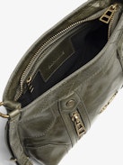 Sunny Mood Vintage Patent Bag - Small vintage-inspired patent leather bag with adjustable shoulder strap and wing signature.