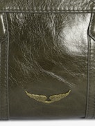 Sunny Mood Vintage Patent Bag - Small vintage-inspired patent leather bag with adjustable shoulder strap and wing signature.